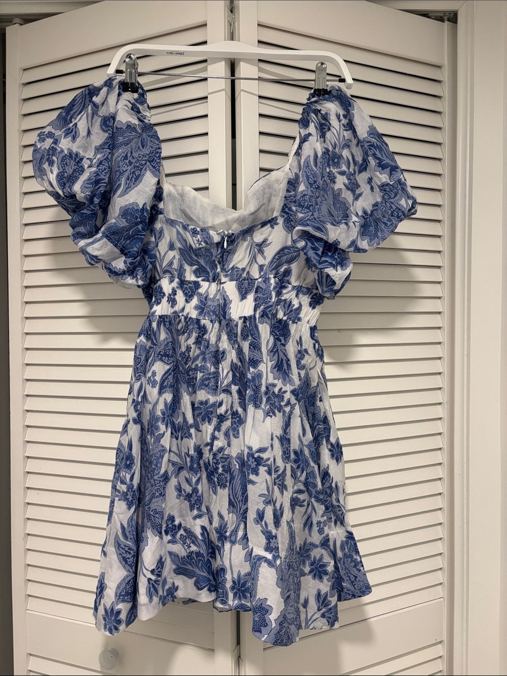 Showpo Blue and White Floral Mini Dress - Picture 3 of 5